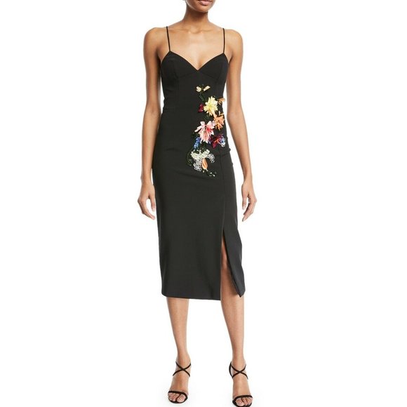 Cushnie Et Ochs 2 Black Ivana 3-D Dress NWT CL63 - Picture 3 of 9